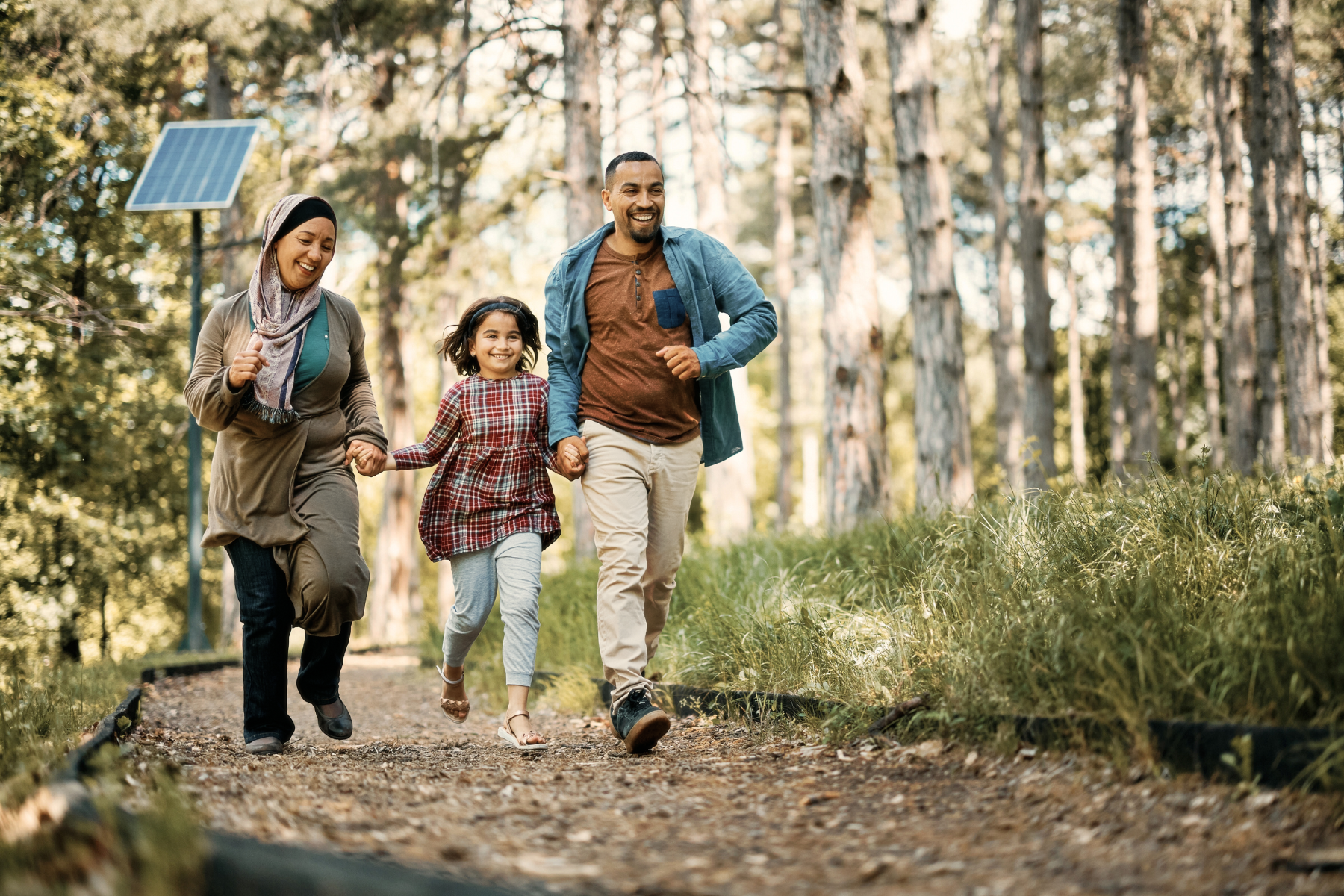 Family running