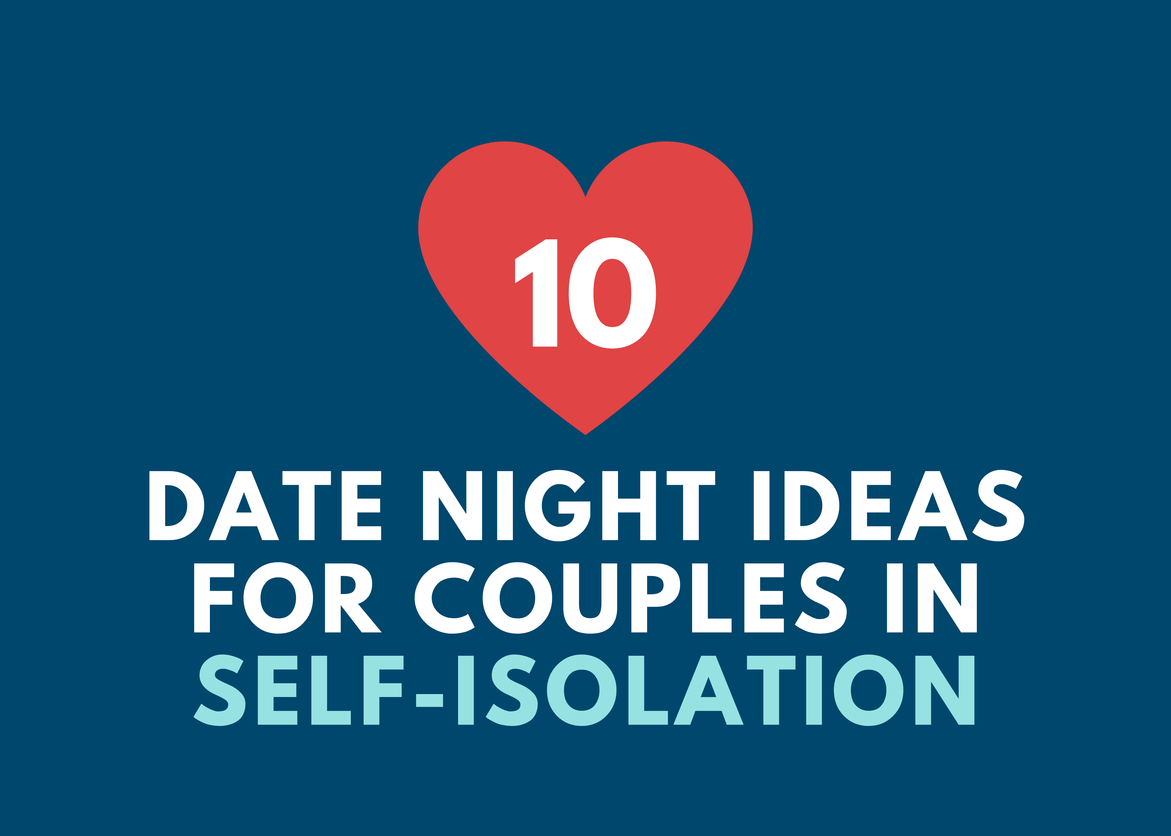 10 Date Night Ideas for Couples in Self-Isolation